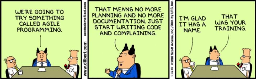Dilbert: Agile Programming